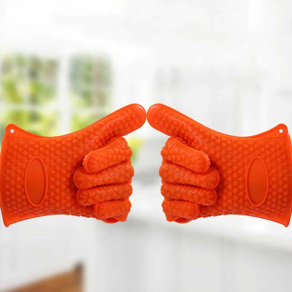 Термостойкая силиконовая перчатка для духовки Толстая кулинарная рукавица