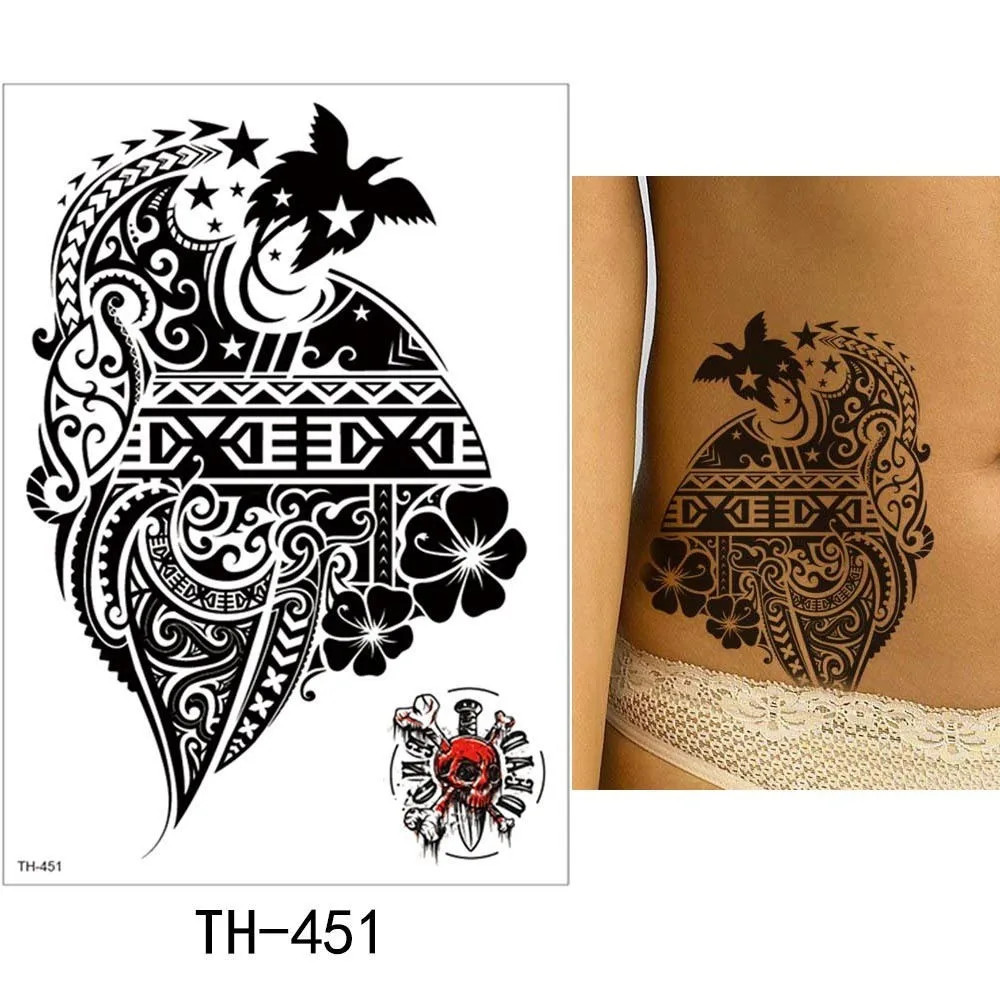 TH-451 Glaryyears 1 лист, временная татуировка, наклейка, модная Татуировка, Лев, флеш-тату, водонепроницаемый, маленькое боди-арт, для мужчин и женщин, TH Link 10 - Цвет: TH-451