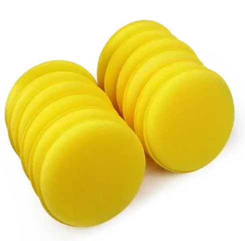 

12 Pieces Car Wax Sponge Car Cleaning Tool Car Care Yellow Sponge Anti-Scratch Car Polishing Washing Tools