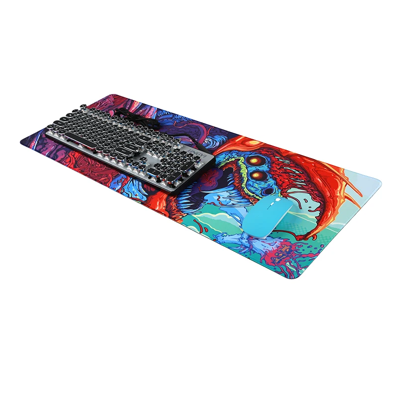 Игровой коврик для мыши FFFAS 80*30 см CS GO Hyper beast AWP gamer с лазерной печатью нескользящий