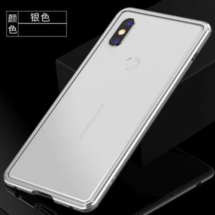 silver Серебристый mi x 2s Роскошный брендовый Алюминиевый металлический бампер для Xiaomi mi Mix 2s металлический чехол-накладка для Xiaomi mi x2 S - Цвет: silver