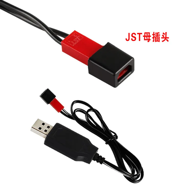 4.8V JST 250Mah USB Ni-Cd/Ni-Mh Battery Charger Charge Cable For RC toys car ship Robot Spare Parts | &amp Accs