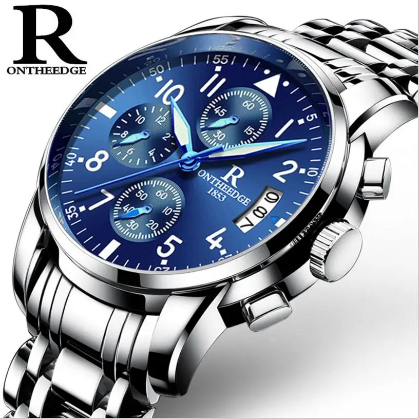 Reloj Hombre Для мужчин S Часы лучший бренд класса люкс ontheedg Военная Униформа Спорт
