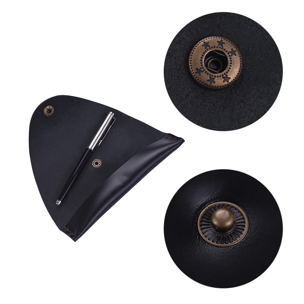 Античный кожаный чехол для ручки ручной работы с изображением фонтана защитный