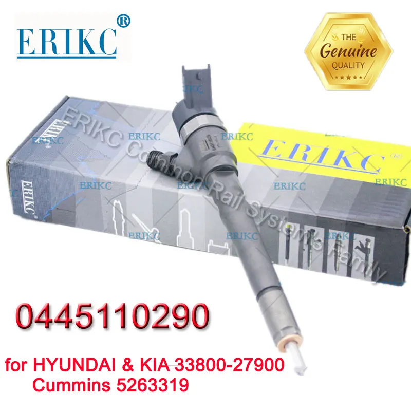 ERIKC 0445110290 33800-27900 натуральная Common Rail Инжектор Bico 0 445 110 290 \ 5263319 Cr дизельные форсунки для HYUNDAI KIA