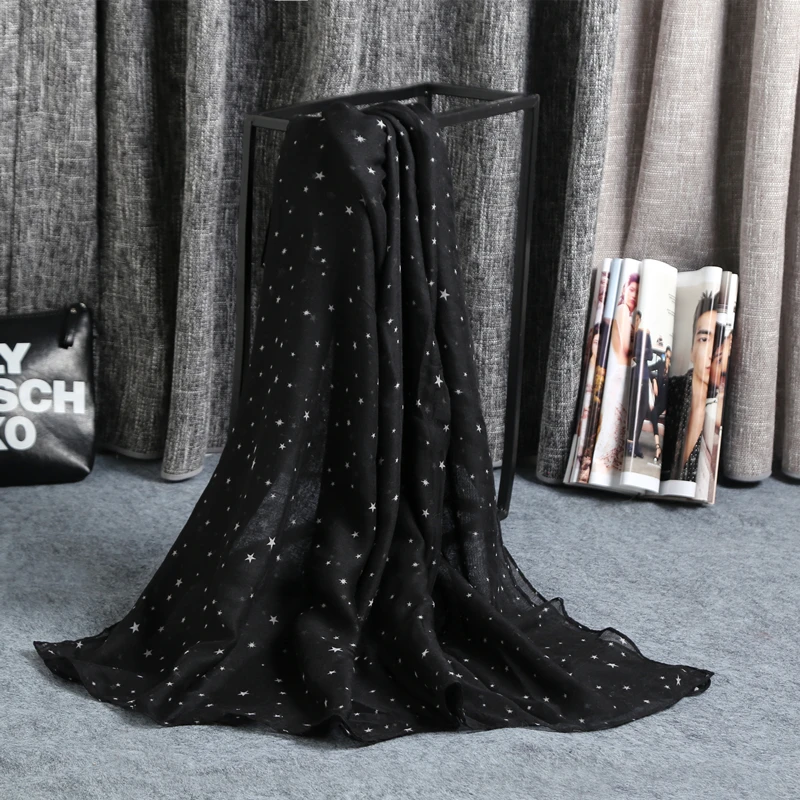 Летние солнцезащитный шарф для женщин мужчин 2016 теплый Пентакль звезда шарфы