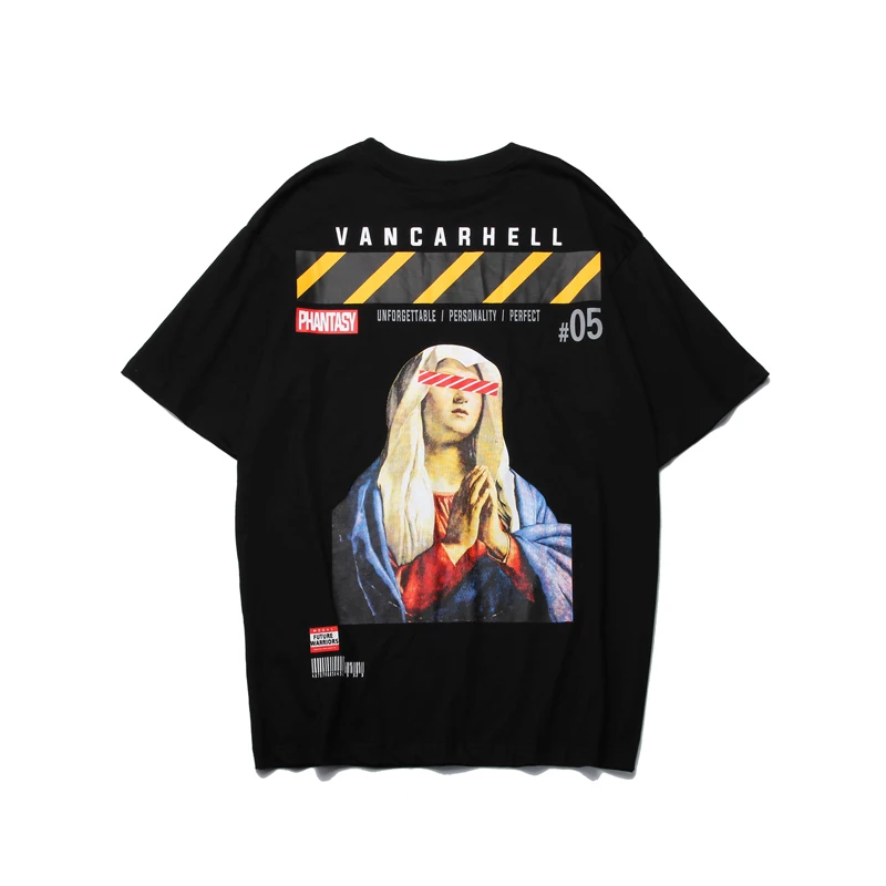 UNCLEDONJM Virgin mary футболки забавные мужские хип хоп Уличная свободная футболка