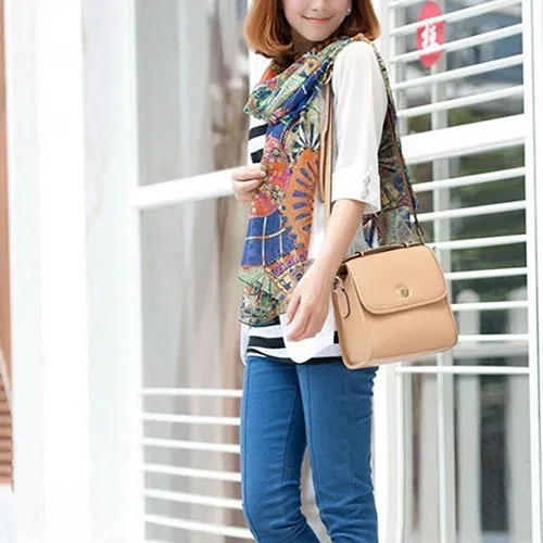 Женская Boho Винтаж Колесо обозрения Печати Шифон Длинный Шарф Шаль Wrap Украл |