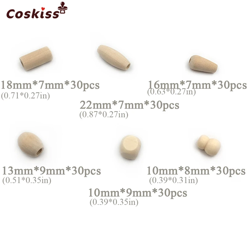 3 коробки деревянный Прорезыватель вязания крючком кольцо деревянные капли воды