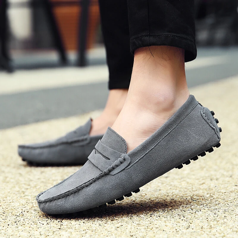 Flats Men Loafers Leather Shoes Casual Slip On Mocassin Homme Summer Driving tenis masculino adulto zapatos de hombre | Обувь