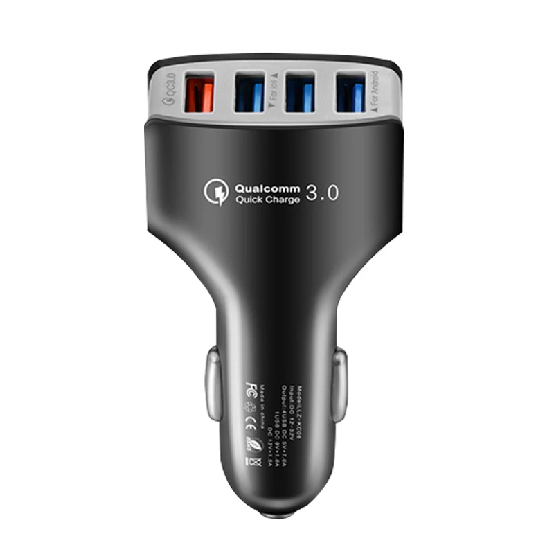 Автомобильное зарядное устройство QC3.0 4USB зарядка для мобильного телефона планшет CE FCC ROHS Сертификация 12V-24V-32V 3.5A быстрые зарядные устройства для автомобиля грузовика