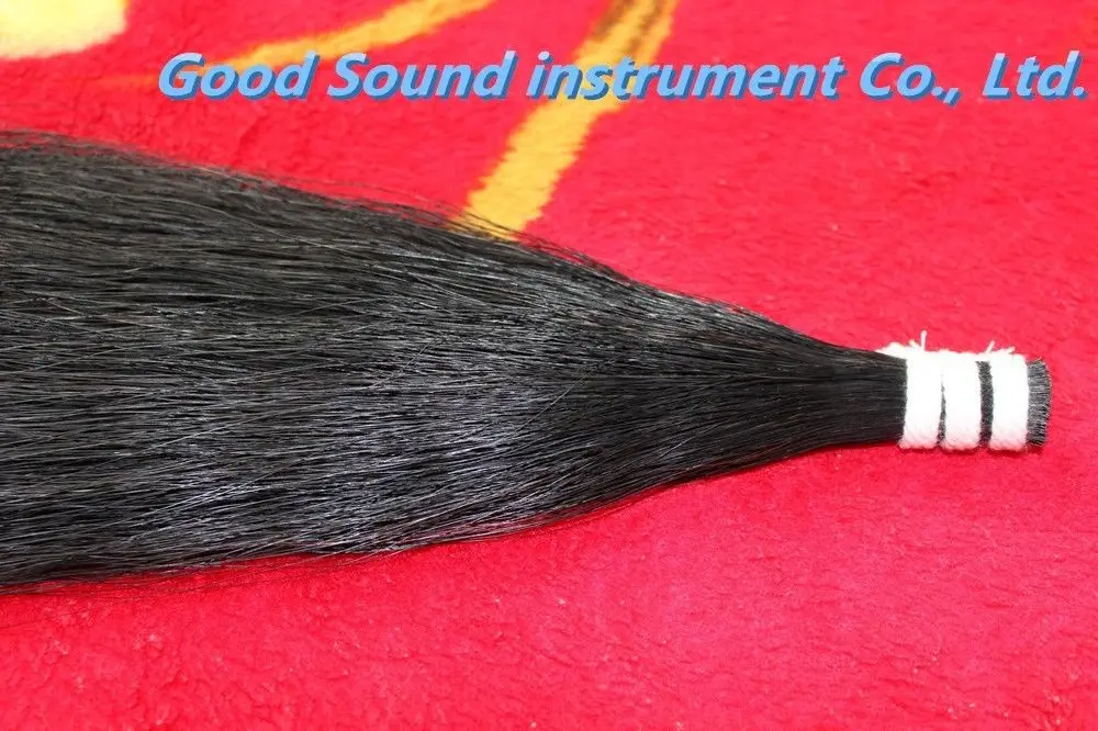 

250g cello double bass Mongolia natural black bow hair horse tail 80-82 cm
