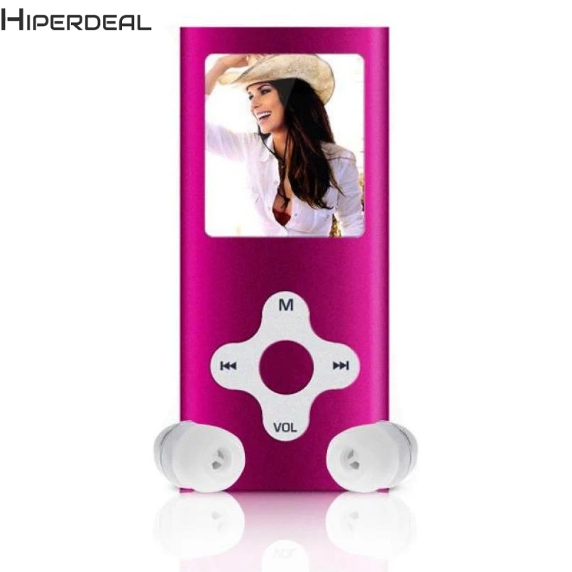 Тонкий цифровой mp3 плеер Hiperdeal 8 ГБ ЖК экран 1 дюйма FM радио|MP3-плееры| |