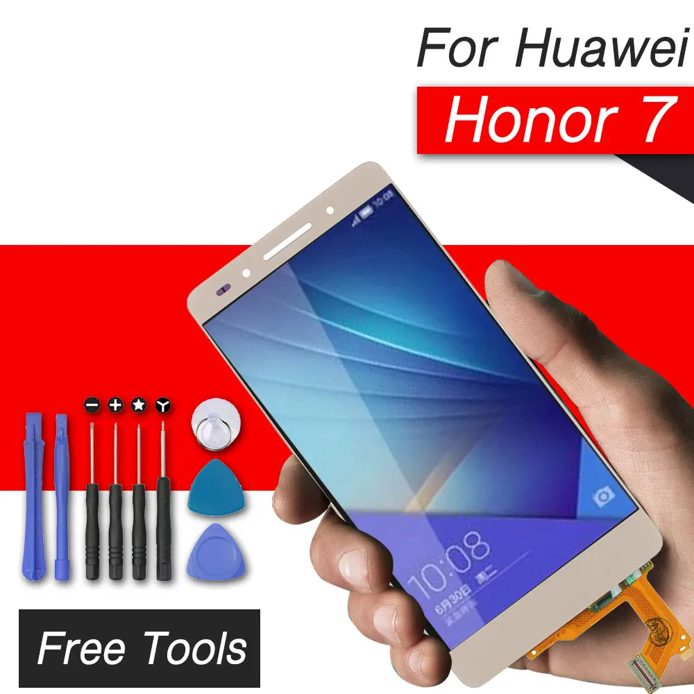 Высококачественный ЖК экран для huawei honor 7 дисплей с сенсорным экраном сменная