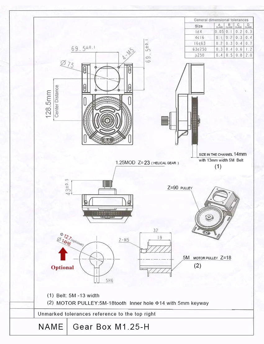 Noulei 1400 мм 670 мм винтовая зубчатая стойка 1,25 мод CNC и 1.25MOD Металлическая стальная шестерня Набор для станка с ЧПУ