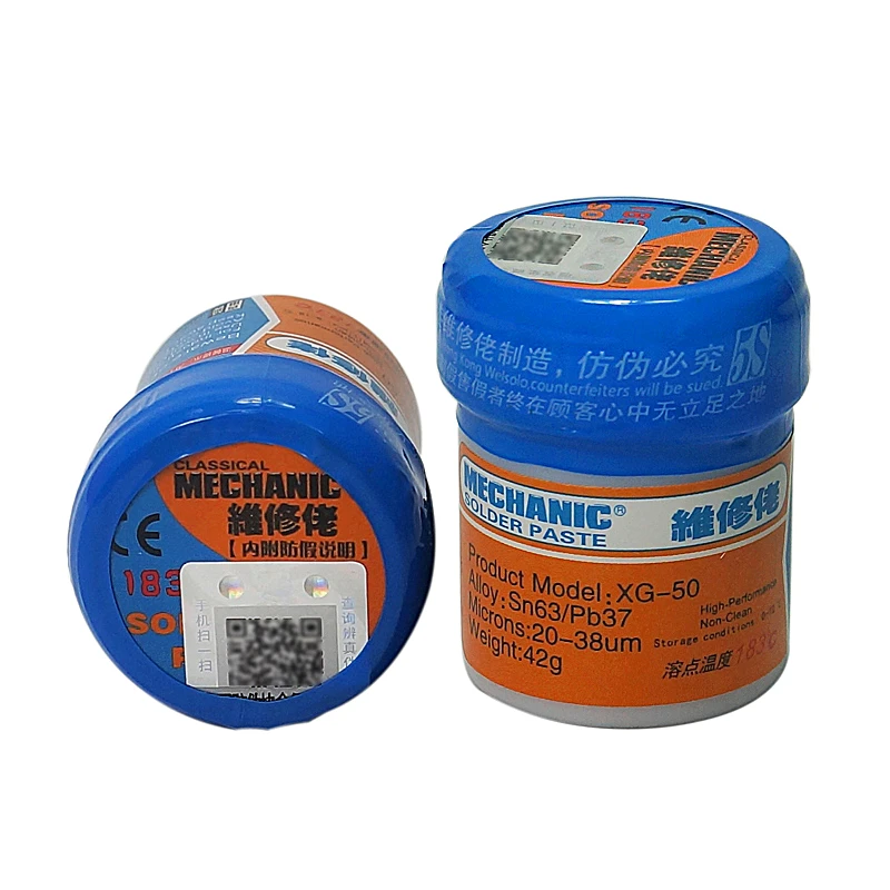 

Паяльная паста MECHANIC XG50, 35 г, SN63 Pb37, Оловянная SMD BGA SMT, инструмент для паяльной станции