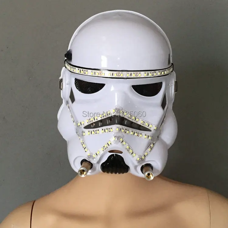 Зеленая лазерная светодиодная светящаяся маска для ночного клуба лазерное шоу