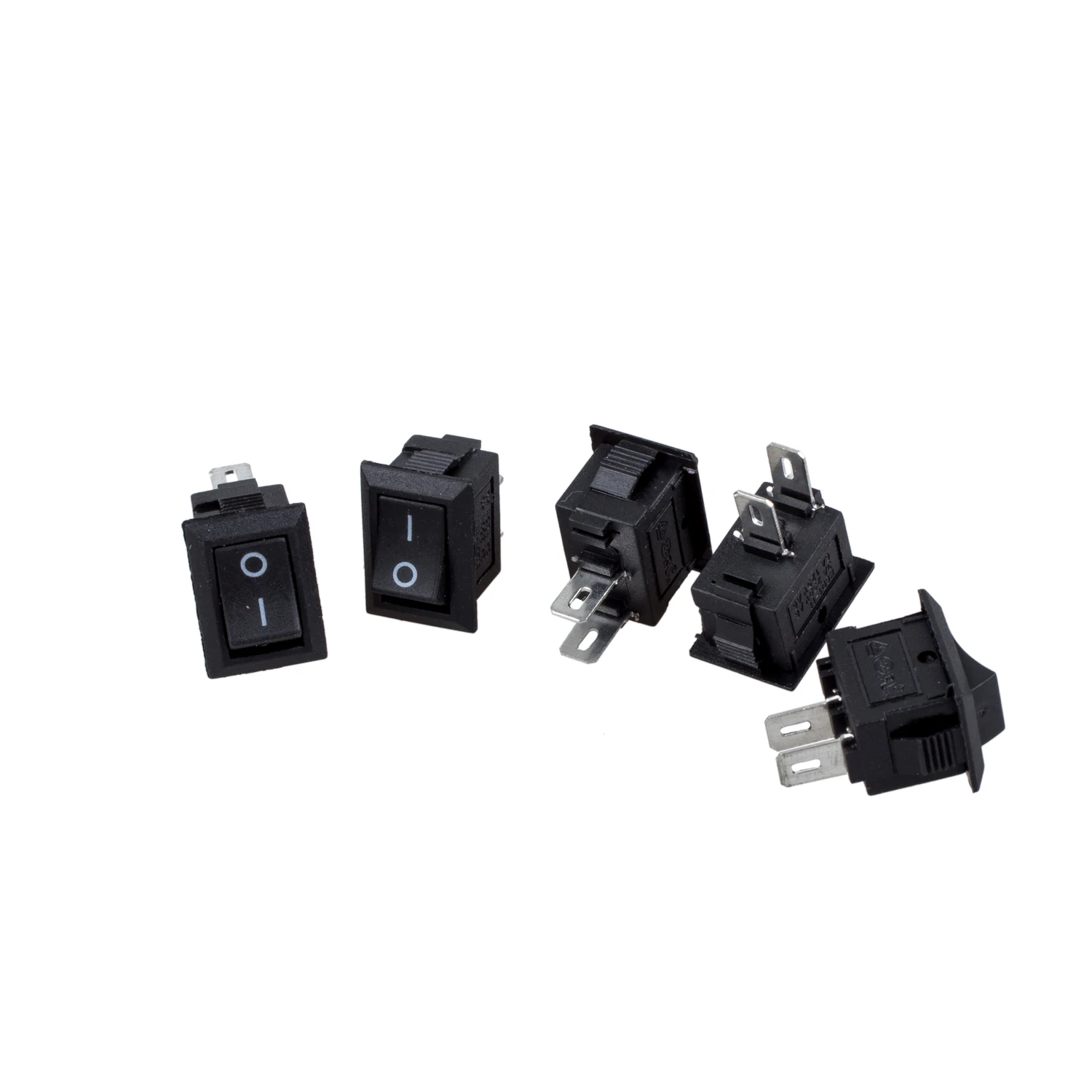 Топ 5 x AC 250V 3A 2 Pin ВКЛ/ВЫКЛ I/O SPST оснастка в мини-лодке кулисный переключатель |