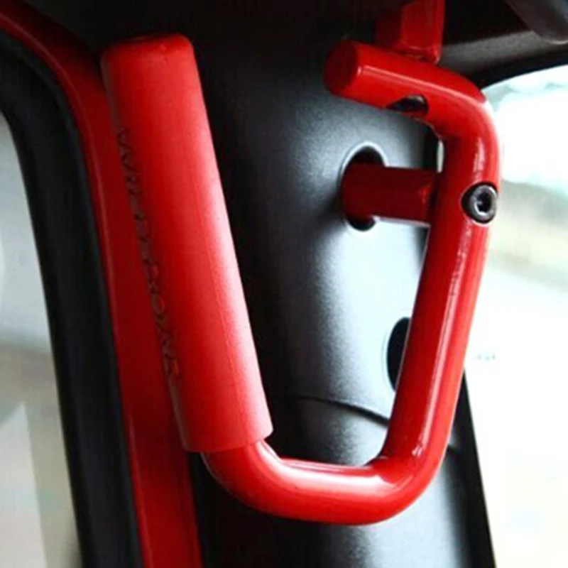 Применимо к автомобилю Jeep Wrangler JK 2007-2017. Ручка двери Jeep. Верх из алюминия "Дикая Кабанья Жесткая Мужская".