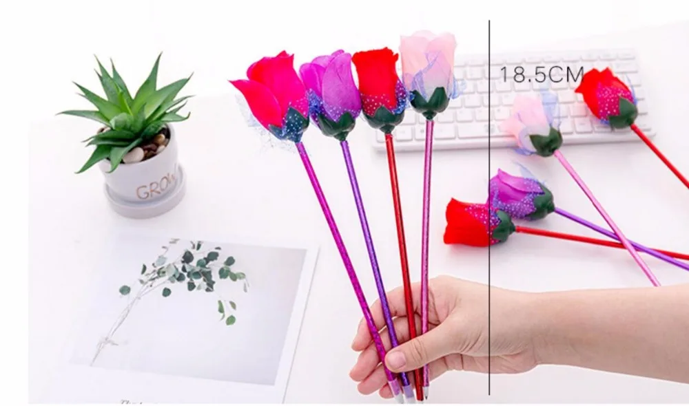 Микс Роза шариковая ручка милый мультфильм канцелярский призовой подарок kawaii