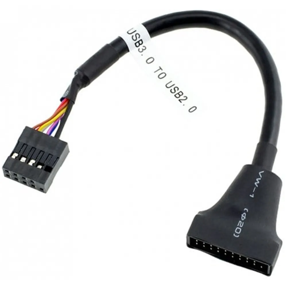 19/20 Pin USB 2 0 к 3 разъем на 9 штекер материнской платы адаптер Шнур Z09 Прямая