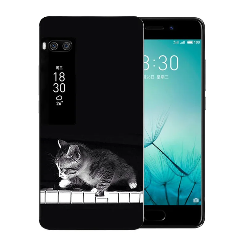 For Meizu pro 7 Phone Case Volcanic Pattern Soft TPU Luxury Silicone Capa Silicon Full Protection Shell |