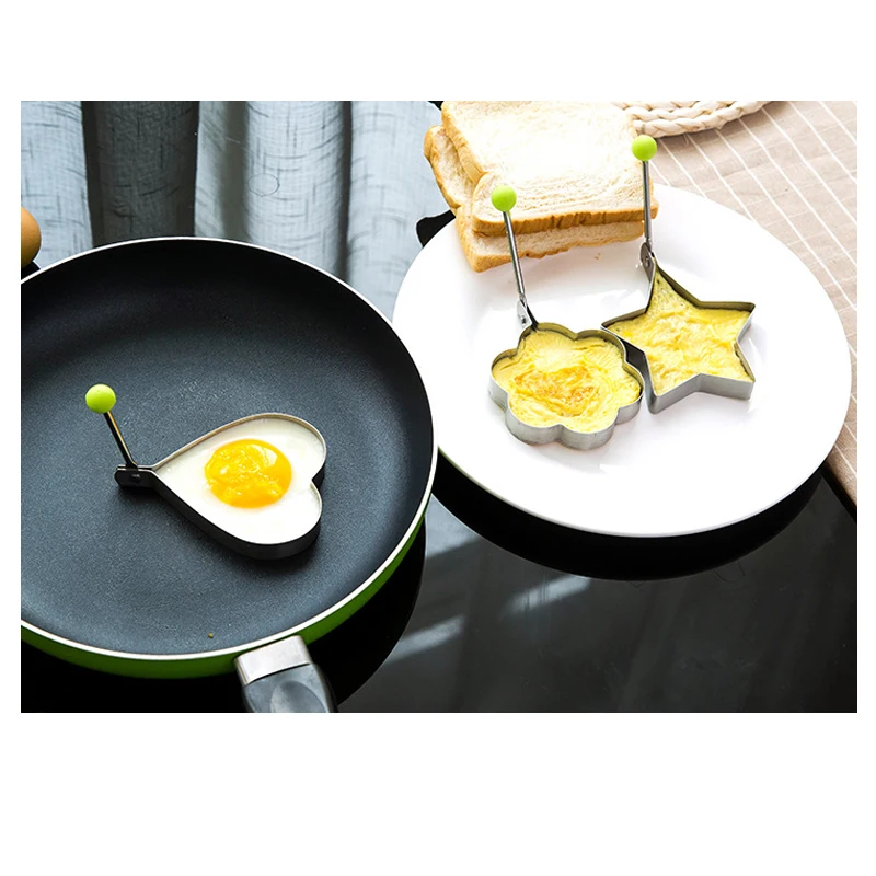 Нержавеющая Сталь Омлет Fried Egg Блин Завтрак Любовь Бенту Кухня Кулинария Модель