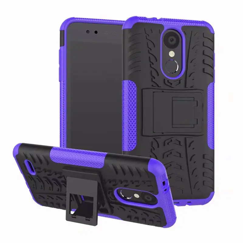Для LG K9 чехол для LG K9 крышка чехол-гибрид из ТПУ Силикон+ жесткий чехол для телефона для LG K9 K 9 LMX210NMW X210NMW лм X210NMW LGK9 защитный чехол - Цвет: Purple