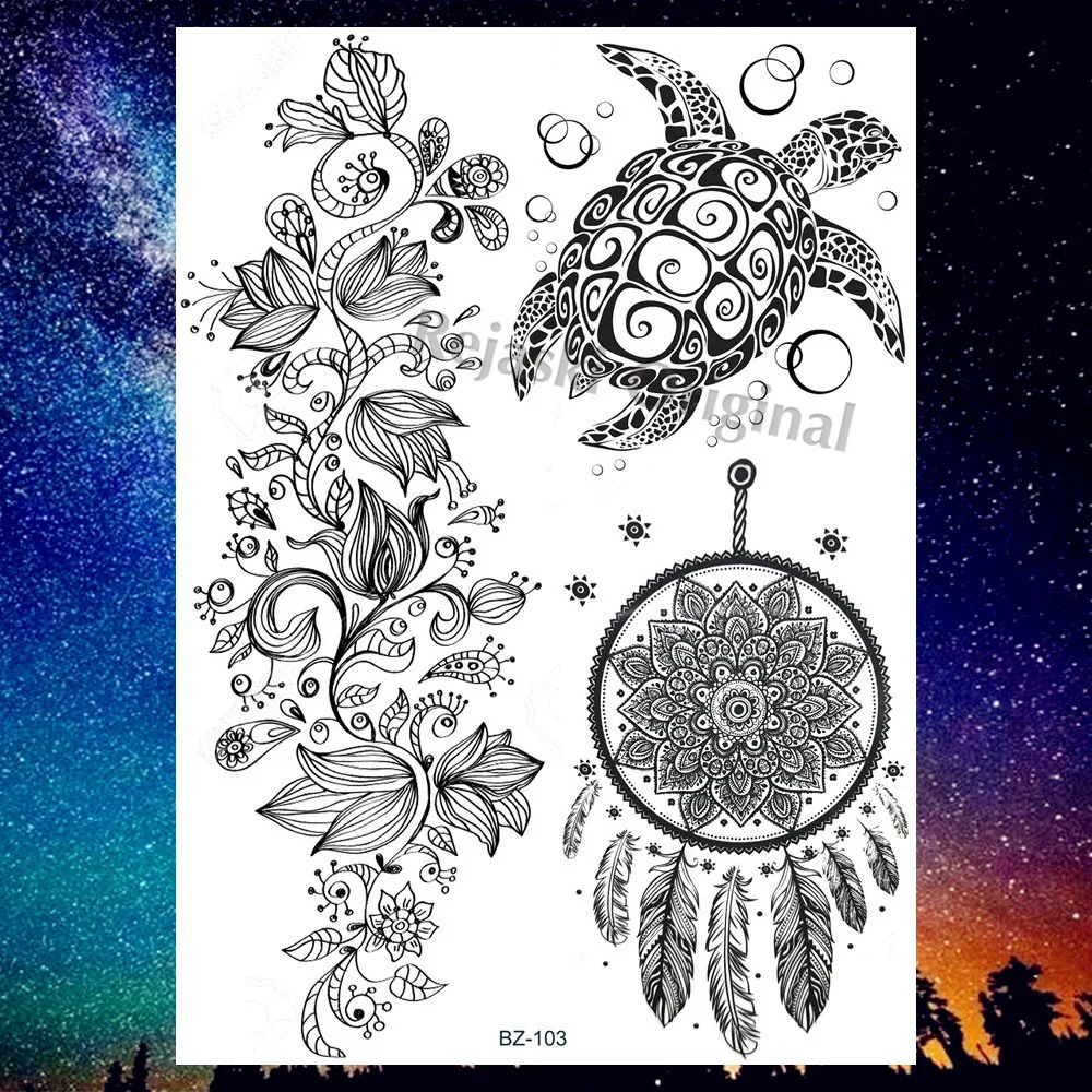 REJASKI мандала цветок черная фотография наклейка для женщин и мужчин Кит дельфин