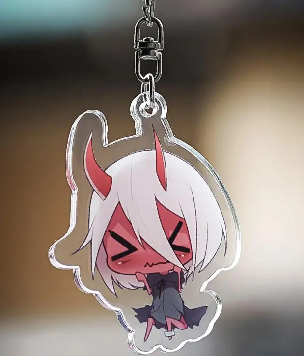 F Аниме Дарлинг в франкс DITF Zero Two 02 косплей реквизит акриловый милый брелок телефон кулон брелки подарки аксессуары - Цвет: F