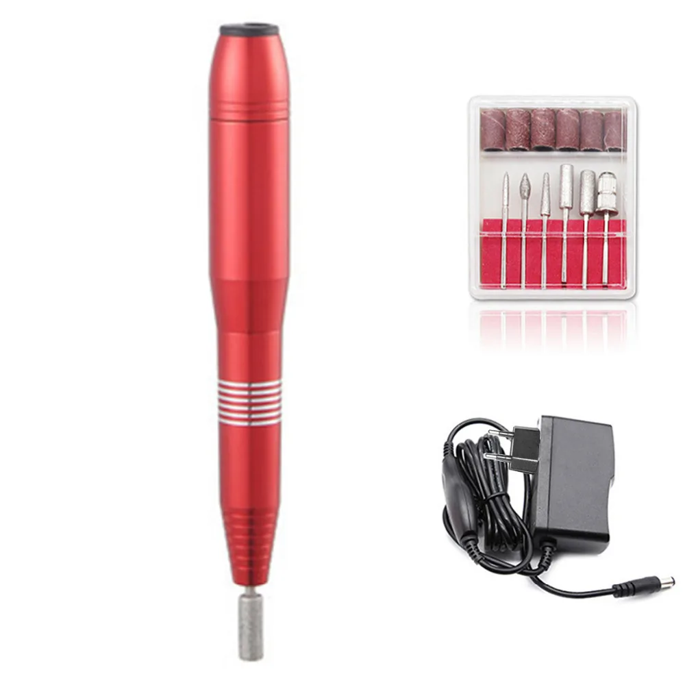 Портативный ручка Форма Электрический Алюминий сплава Фрезер для ногтей