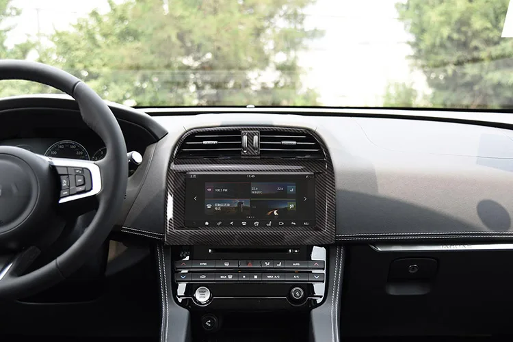 Карбоновое волокно для салона автомобиля ABS пластик навигационная рамка для Jaguar XE XEL F-Pace f pace X761 автомобильные аксессуары