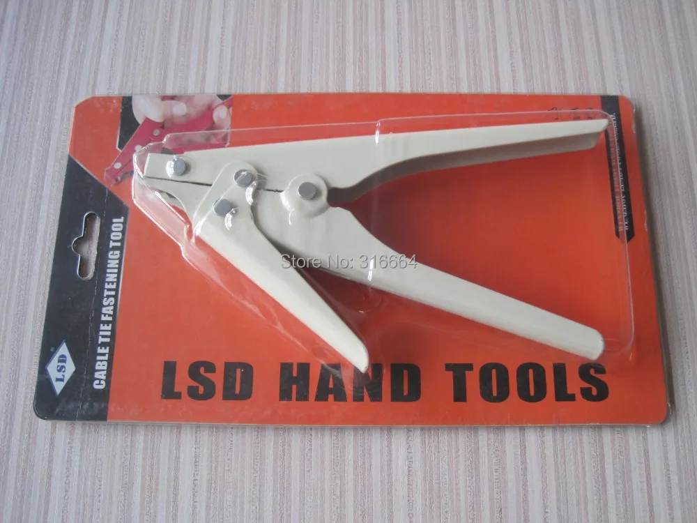 

LSD 519 Cable tie gun for nylon cable tie Size: width from 2.4mm to 9.0mm max