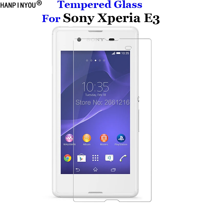 Закаленное стекло 9H 2.5D Премиум Защитная пленка для Sony Xperia E3 D2203 D2206 D2243 D2202 и Dual D2212 4