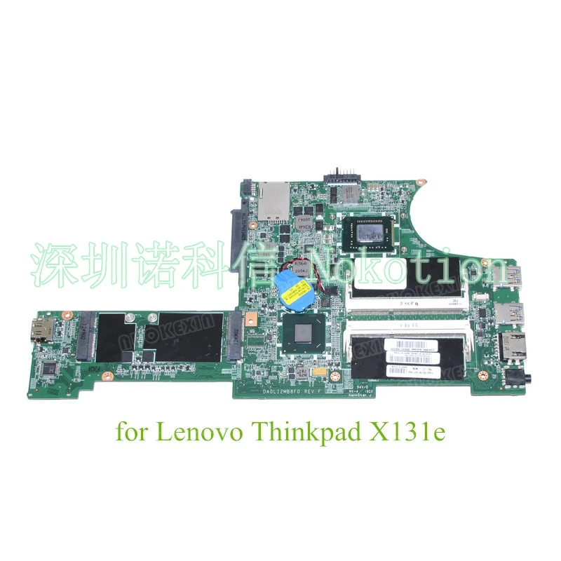 

Материнская плата 04Y1364 DA0LI2MB8F0 для ноутбука Lenovo Thinkpad X131E, материнская плата SR0U4 i3-2375M ЦПУ 13,3 дюйма