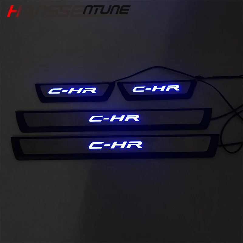 Подходит для C-HR 2016 2017 2018 дверная светодиодная Накладка на порог желанная педаль