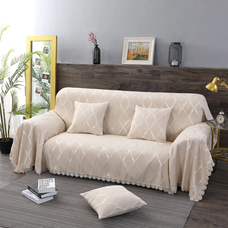 Color 7 Fyjafon Sofa Cover Chenille Dustproof Sofa Cover Printed Couch Covers Multi-size Slipcover - Цвет: Color 7
