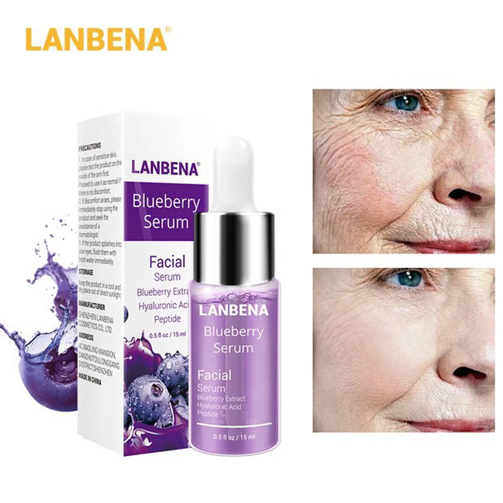 LANBENA эффект экстракт черники анти средство против морщин кислота сыворотка