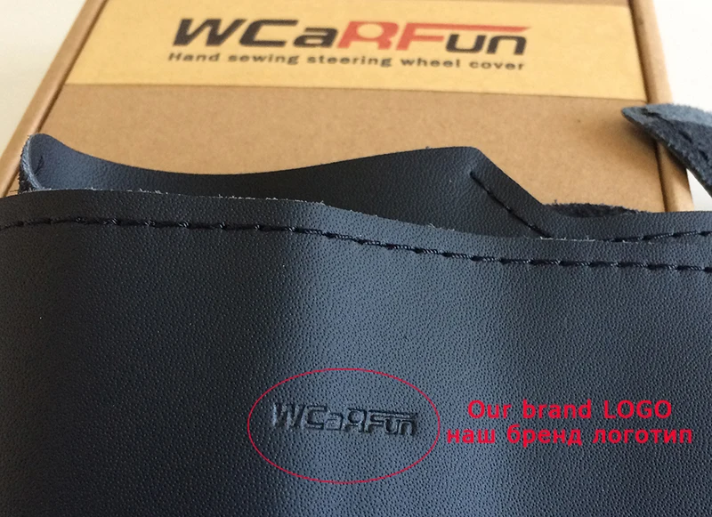 WCaRFun черная искусственная кожа ручная работа ручная прошитая оплетка руля для Mercedes Benz W210 E240 E63 E320 E280 2002-2005