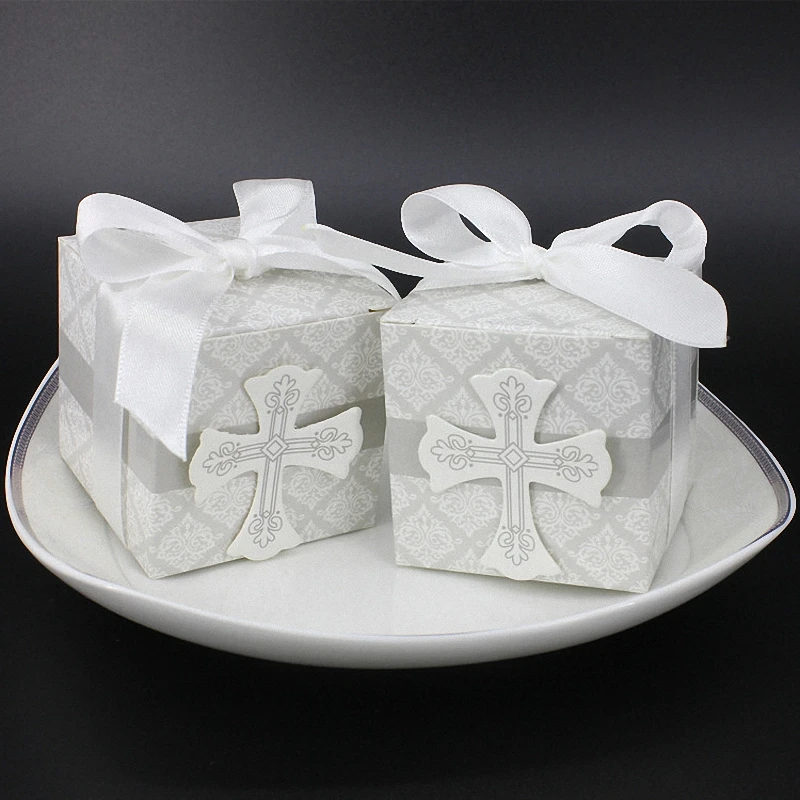 20 шт. DIY церковные Свадебные украшения крестообразные бумажные кубики конфетные