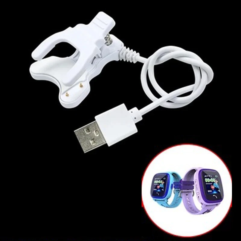 Зарядный кабель для DF25, DF27, DF31G, DF33, DF34, Детские умные часы, зарядное устройство, сменный зарядный кабель, usb-кабель для зарядки