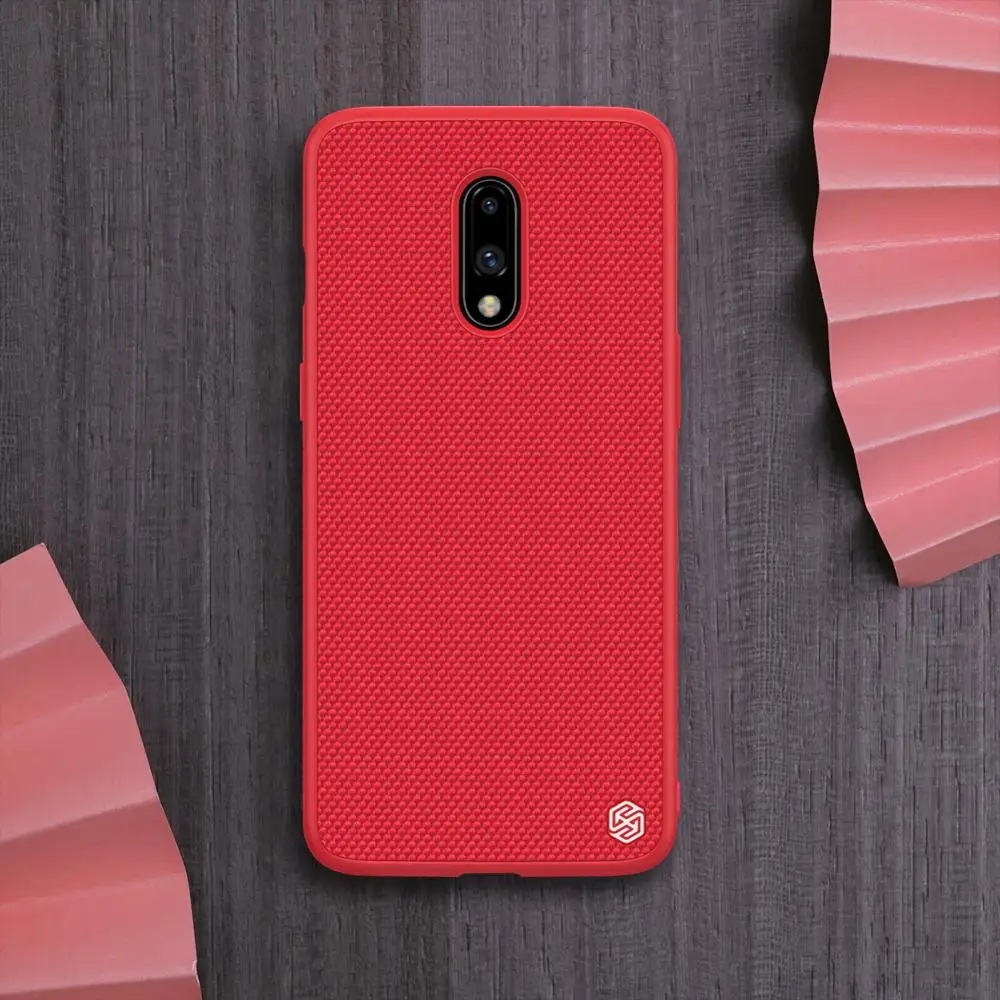 Oneplus 7 pro 6T чехол Nillkin 3D текстурированная нейлоновая задняя крышка с мягкими краями