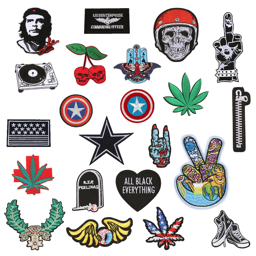 1 PC Embroidered Patch Decoration Parches Bordados Iron on Patches for Clothes Stickers For Clothing |