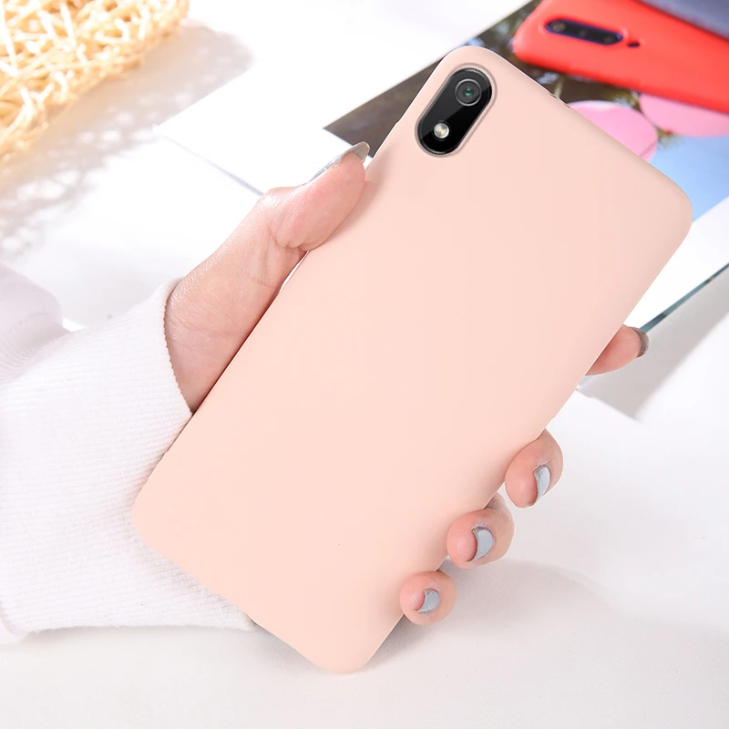 Для Xiaomi Redmi 7 NFH Оригинальный жидкий силиконовый мягкий чехол для 7A удобный