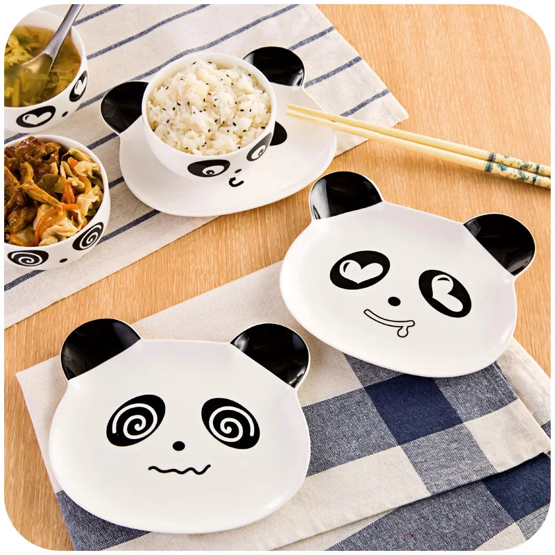 Оригинальное Panda керамическое блюдо большое кухонное многофункциональное