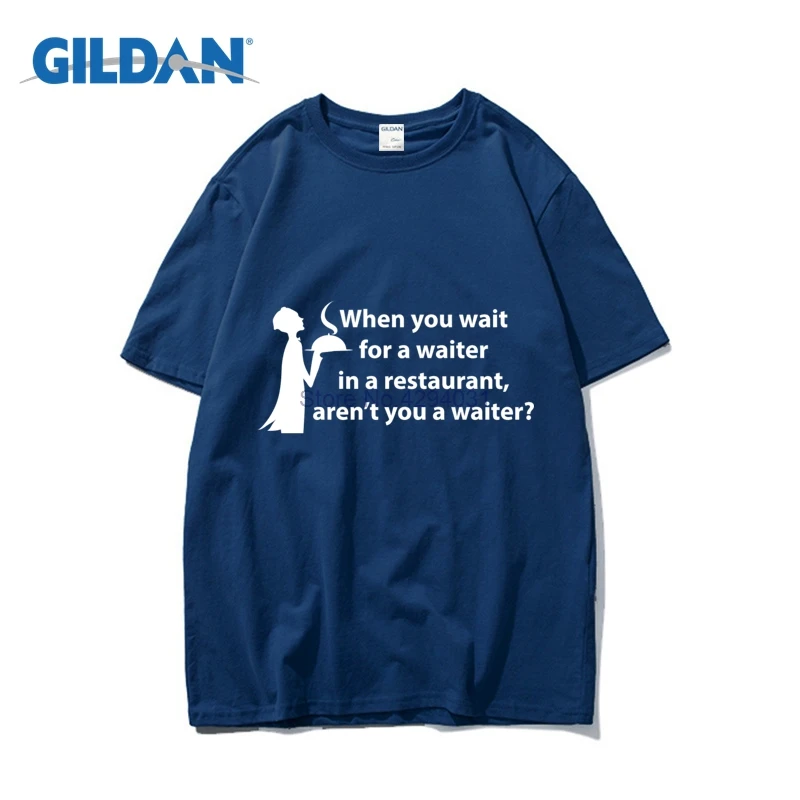 Арен вы официанта футболка 2018 мужские темно футболки Дешевые тройники|Мужские