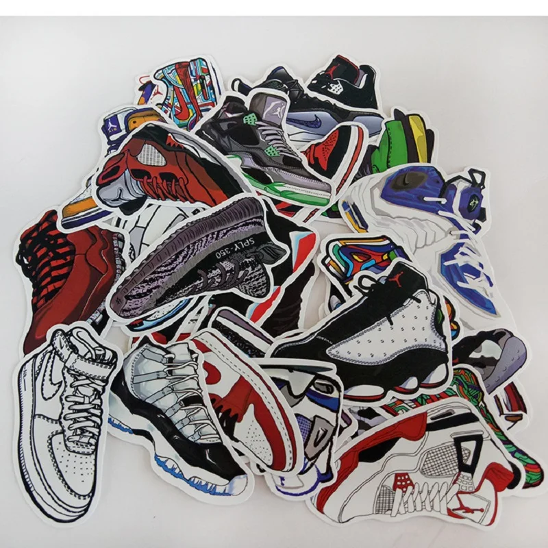 36 шт Случайные крутые водонепроницаемые ПВХ материал граффити наклейки для