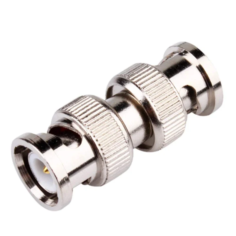 

2pcs RF Coax Adapter BNC Male To BNC Male Plug Coupler Cable Connector for RG59 CCTV Camera Security Video Surveillance System