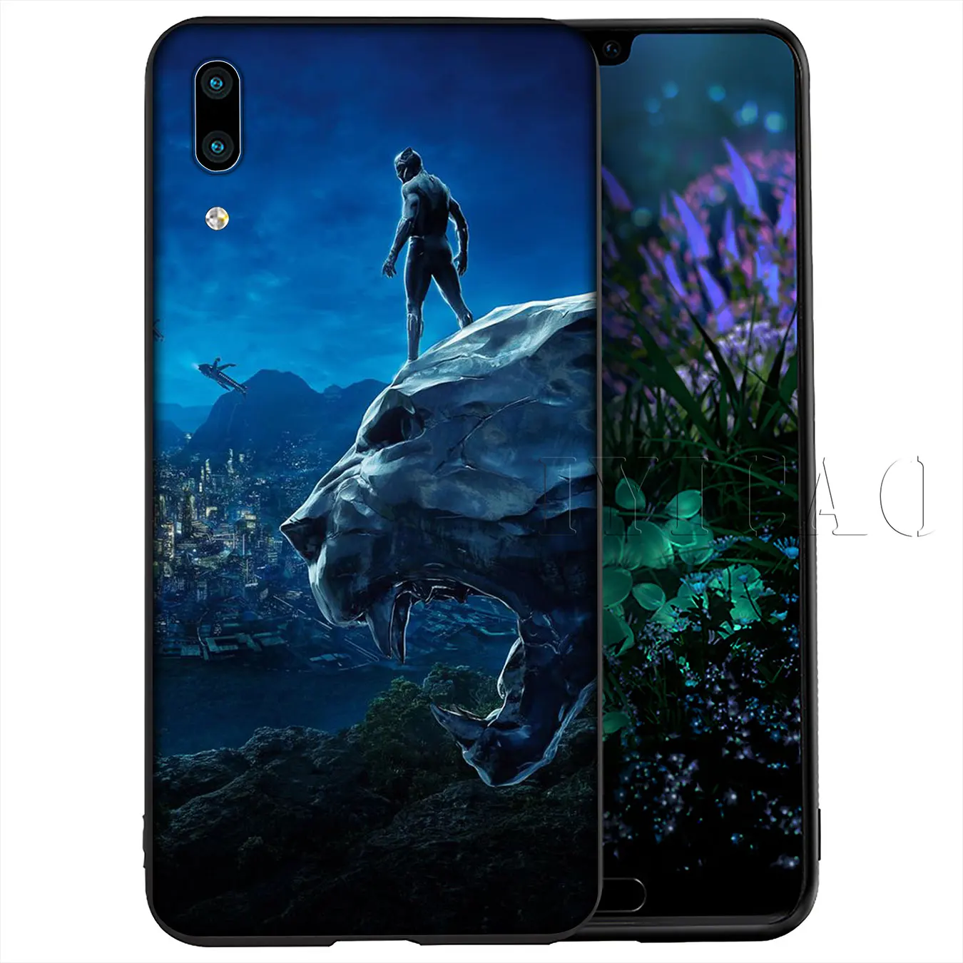 IYICAO Черная пантера Marvel Мягкий силиконовый чехол для Huawei Y9 Y7 Y6 Prime 2019 Honor 20 8C 8X 8 9 9X 10