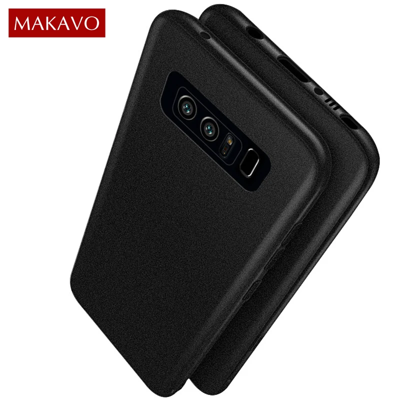 MAKAVO чехол для samsung Galaxy Note 8 тонкий силиконовый мягкий на заднюю панель грубая